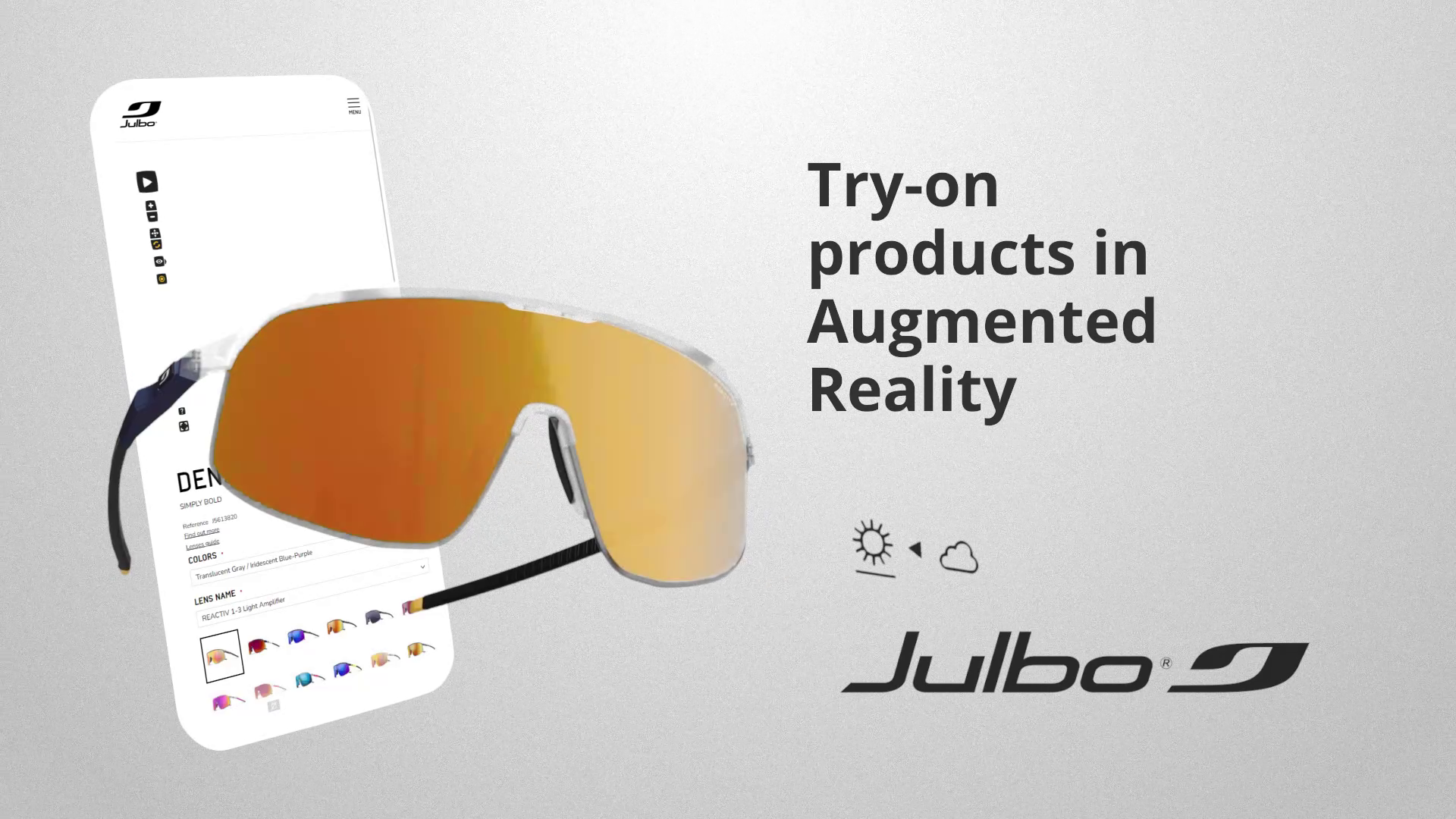 Virtually TryOn Julbo sunglasses online! Emersya